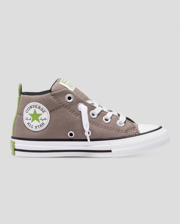 Converse Chuck Taylor All Star Street Brune Sko Danmark - Converse Mid Sneakers Børn - 47035SITZ